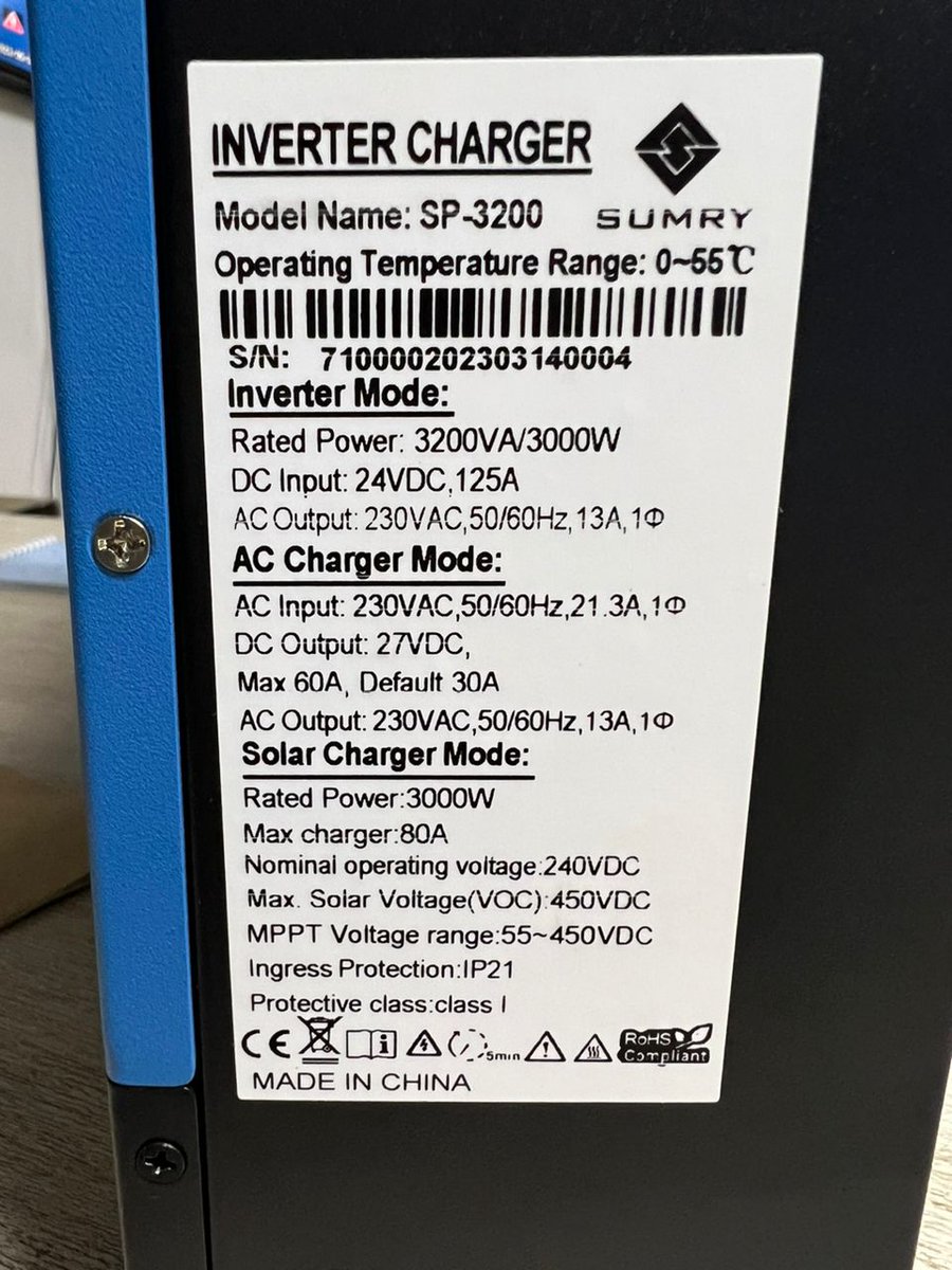 pracnet_zw's tweet image. Maximize your solar power with our 3.2 kva hybrid inverter with MPPT charge controller! Enjoy uninterrupted power with efficiency and eco-friendliness. Get yours now! #SolarPower #HybridInverter #MPPTChargeController #Efficiency #EcoFriendly