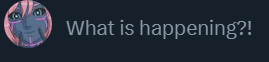 AjaxExabyte's tweet photo. I-I don't know -- I woke up, I guess??? Why are you addressing me like there is need for panic???? https://t.co/ZusMa4j8Sl