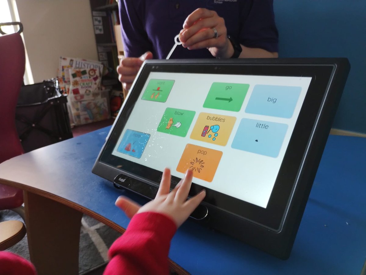 1_forget's tweet photo. #NoLimits
A fab session at #CrownbridgeSpecialSchool. We used a range of #assistivetechnology, such as #eyegaze, #switches & #touch. More importantly, we kept #ExpectationsHigh. One nursery aged pupil easily put 3 words together using #SupercoreLearning @ThinkSmartbox https://t.co/nbHrEXMEIC