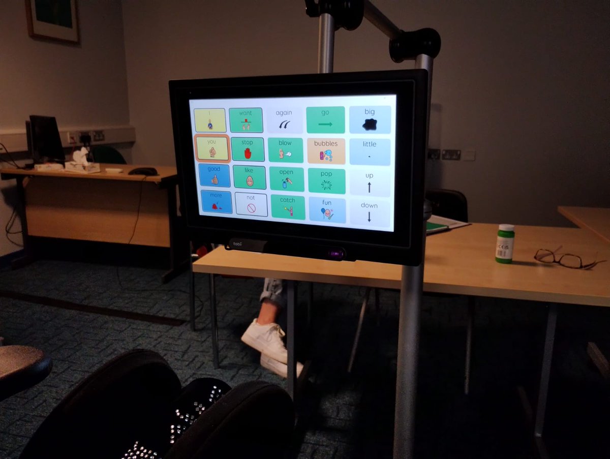 1_forget's tweet photo. #NoLimits
A fab session at #CrownbridgeSpecialSchool. We used a range of #assistivetechnology, such as #eyegaze, #switches & #touch. More importantly, we kept #ExpectationsHigh. One nursery aged pupil easily put 3 words together using #SupercoreLearning @ThinkSmartbox https://t.co/nbHrEXMEIC