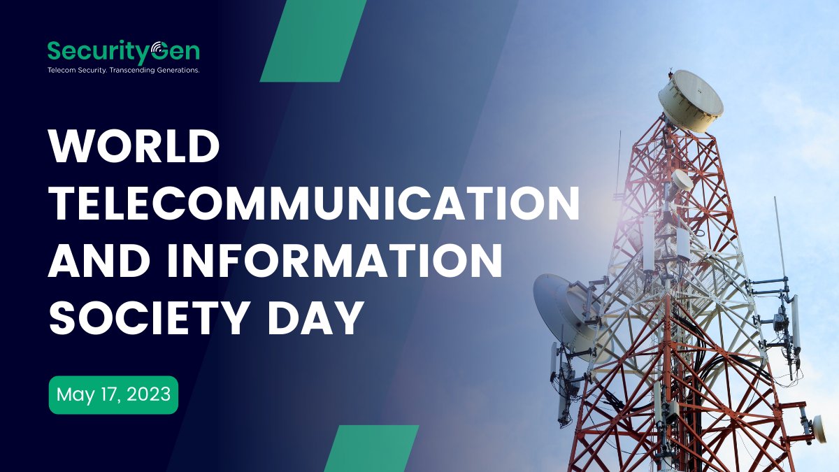 🌐📲 Congratulations on World Telecommunication and Information Society Day! 🎉

Today, we commit to securing our telecom networks for a safer digital future. Let's build a secure and connected world! 

🌍💙 #WTISD2023 #SecureNetworks