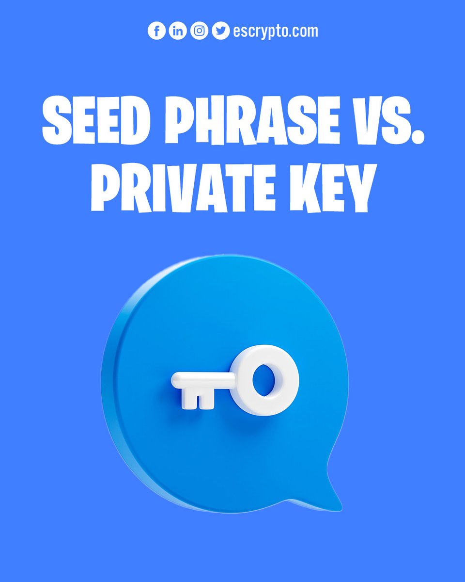 zert_com's tweet image. Sometimes, people use seed phrases and private keys interchangeably. However, they are very different.

👇

#protectyourfunds #walletsecurityawareness #privatekeymanagement #seedphrasebackup #securedigitalwallets #cryptoassetprotection #keepyourkeyssafe