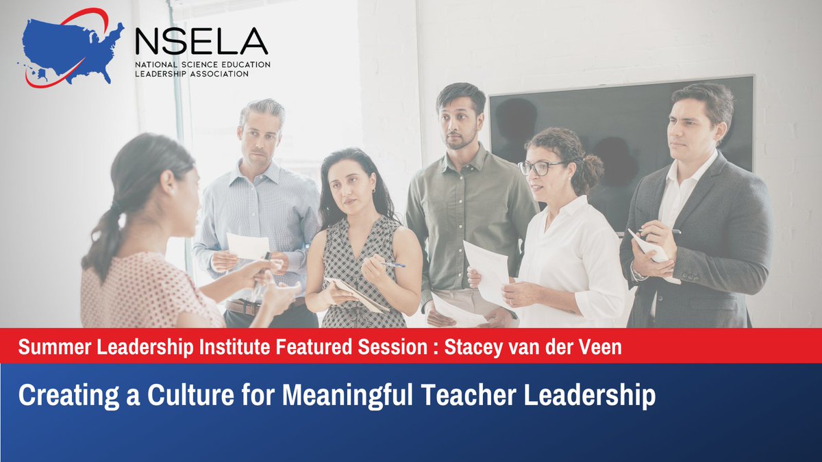 nselascience's tweet photo. Join us in Providence at the NSELA SLI for a session on "Creating a Culture for Meaningful Teacher Leadership" with Stacey van der Veen! Learn to create conditions for collaborative leadership at every level. @leadinsci  

Register today: https://t.co/41pGxW7iu9 https://t.co/TBx2Q68EMu