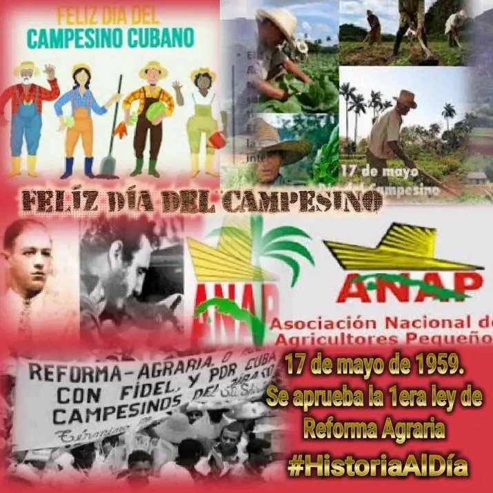 @CubAlejandrita @CubanaLidice #TrasLasHuellasDeLaHistoria #HistoriaAlDía #IzquierdaUnida #DíaDelCampesino