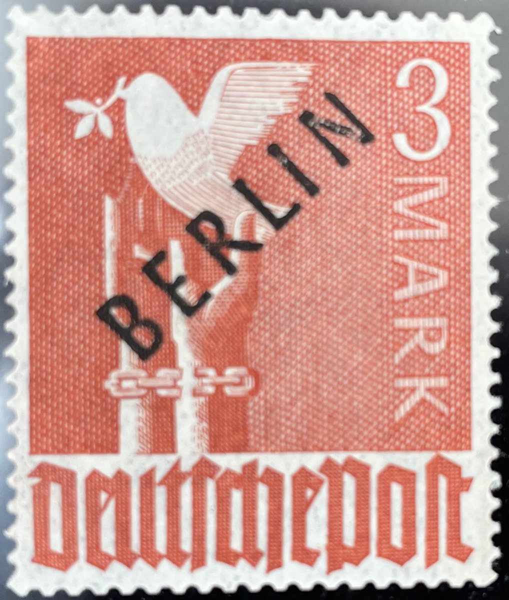 erik_van_nes's tweet photo. My German Berlin west stamp, MiNr. 19 VII from 1948
#philatelycollection #stampcollecting #Philately #philately #Stamps #topicalphilately #RareStamps #StampOfTheDay #PhilatelyFinds #StampCommun https://t.co/kKg0FhDlCq