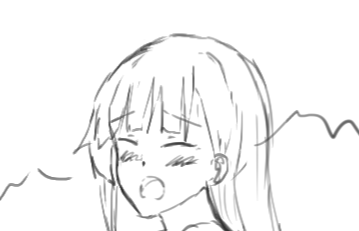 この表情だけ見るとエッチな漫画みたい