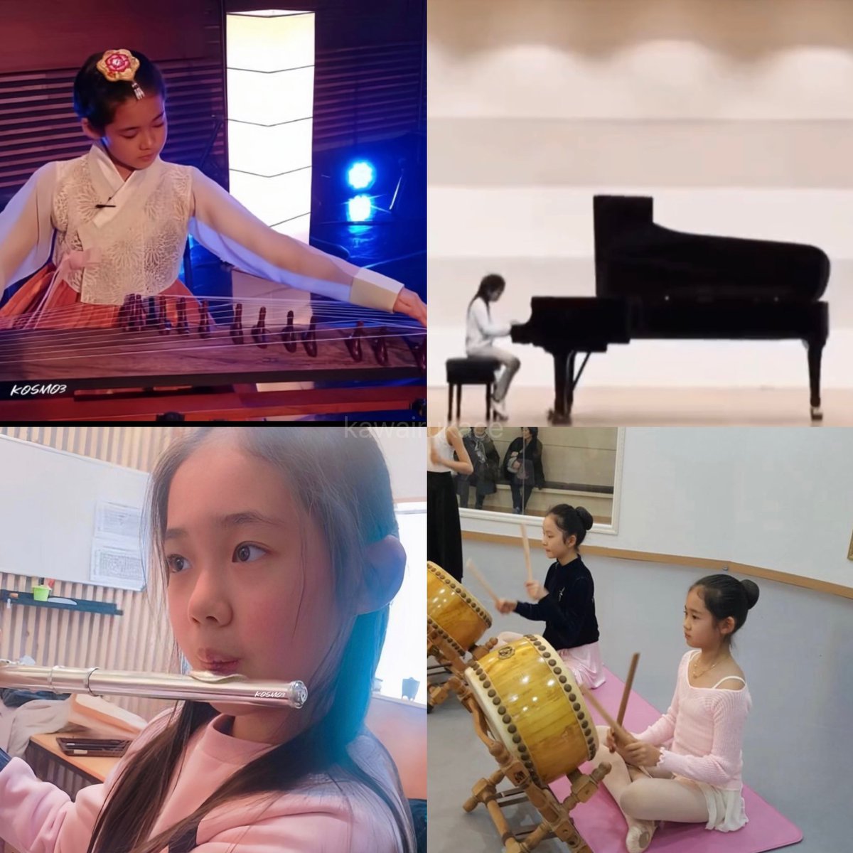 rora can play gayageum, piano, flute and drums, what else she can't do???