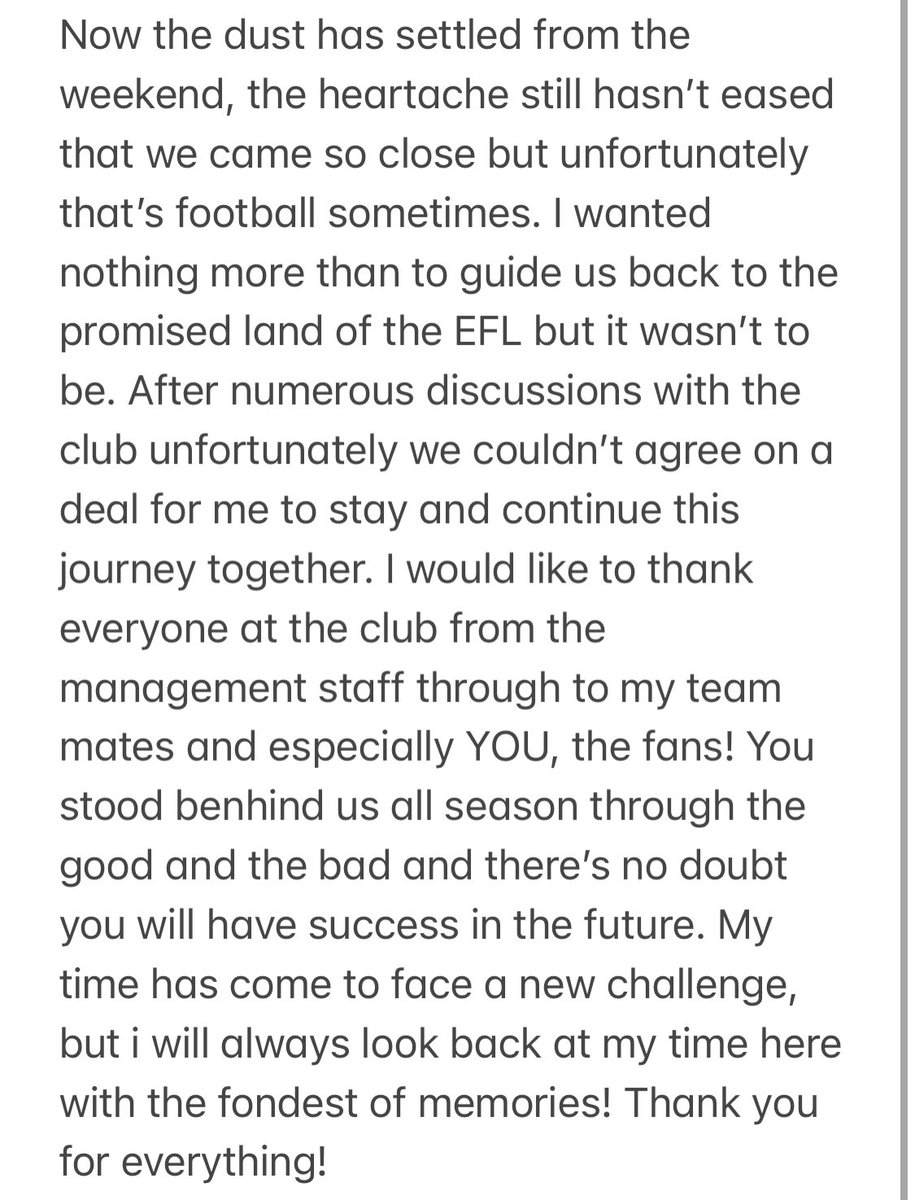Thank you <a href="/ChesterfieldFC/">Chesterfield FC</a> will always be in my heart 💙💙💙