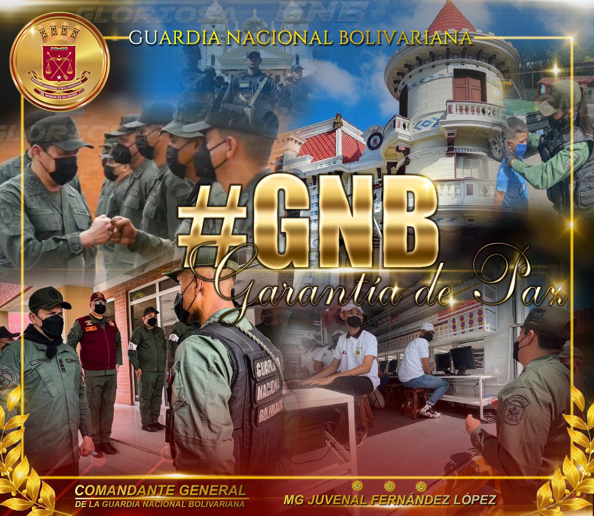 #PoesíaParaLaPaz Continuamos fortaleciendo la Unión Cívico-Militar, la @GNB_Pueblo más cerca de nuestra gente. <a href="/NicolasMaduro/">Nicolás Maduro</a>