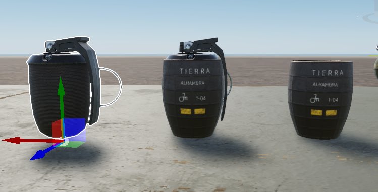 JCL_3D's tweet photo. #enfusion #ArmaReforge Look Dev - Hand grenade - Alhambra D/O - FFAA Spanish Army https://t.co/JwLxLbyWfL