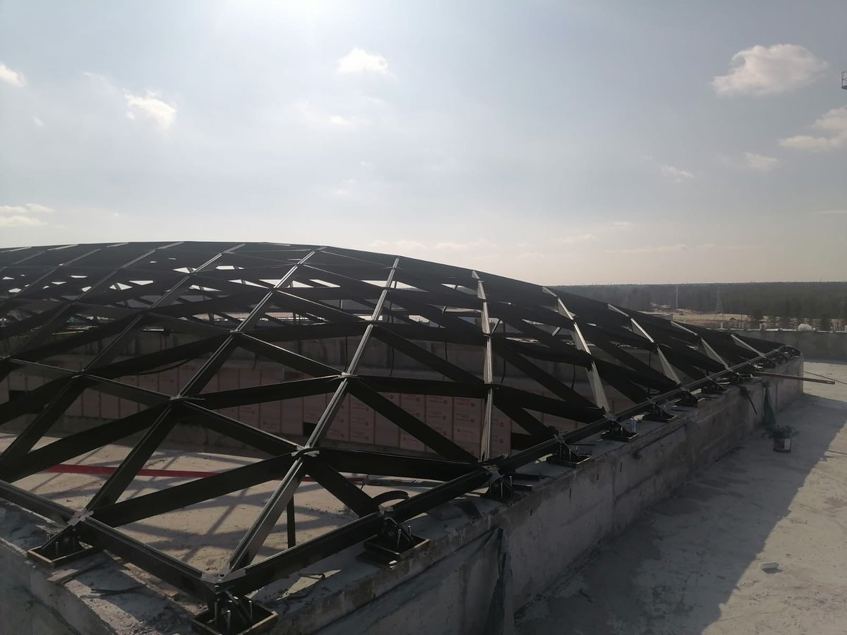 AlexMorozofff's tweet photo. Our project #gridshell #G2S in the shopping center in #Kogalym #Russia #steeldesign #architecture #Engineering #BIM #geodome #rhino3d #spacestructure #karamba3d #parametric #skylight  #ComputationalDesign #gh3d #DigitalFabrication #design #Когалым #архитектура #несущиесистемы https://t.co/wzEWv1sbp6