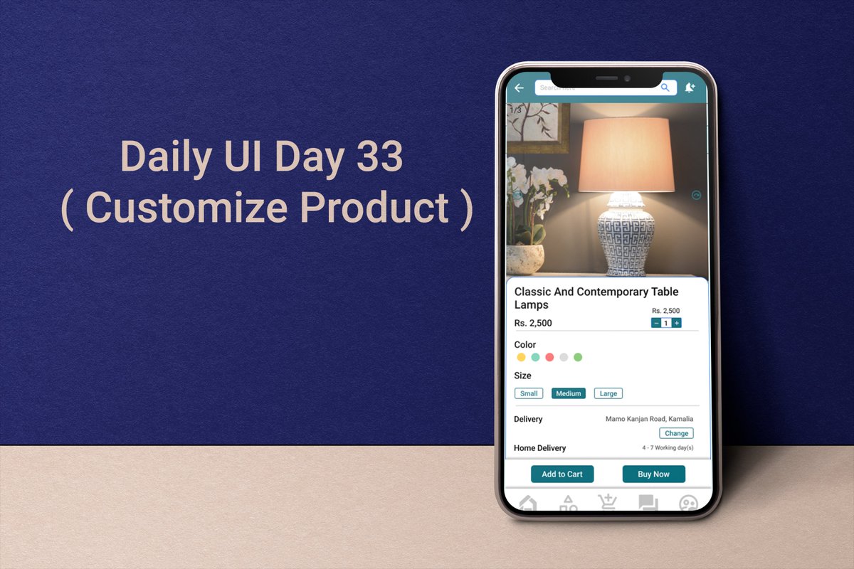 Farzincreation's tweet image. Daily UI day 033 ( Customize Product ) #dailyui #ui #dailyuichallange #day033