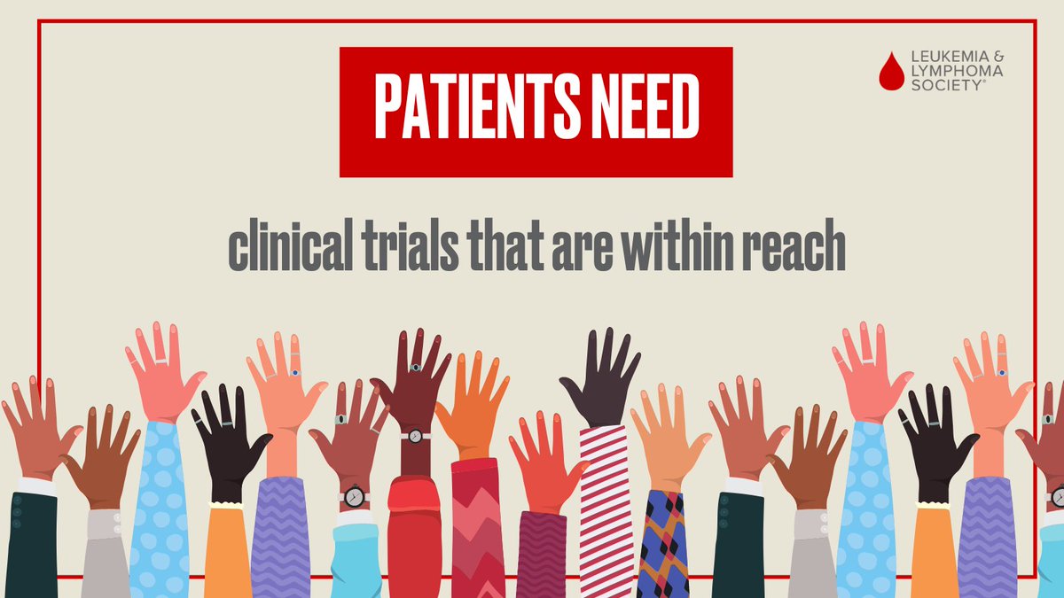Clinical trials are a lifeline for cancer patients. But for many—especially patients in underrepresented groups—they’re out of reach. Urge lawmakers to support the NIH Clinical Trial Diversity Act to ensure all patients get the care they need: advocacy.lls.org/a/nih-clinical… #LLSAction