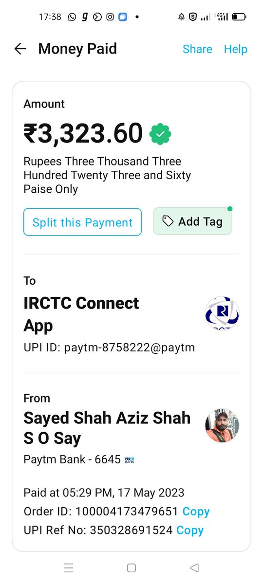 I have book my tickets from Jammu tawi to Delhi. my tickets was not booked , But the payment was deducted from my account  Kindly Rivert my payment.. @IRCTCofficial @RailMinIndia