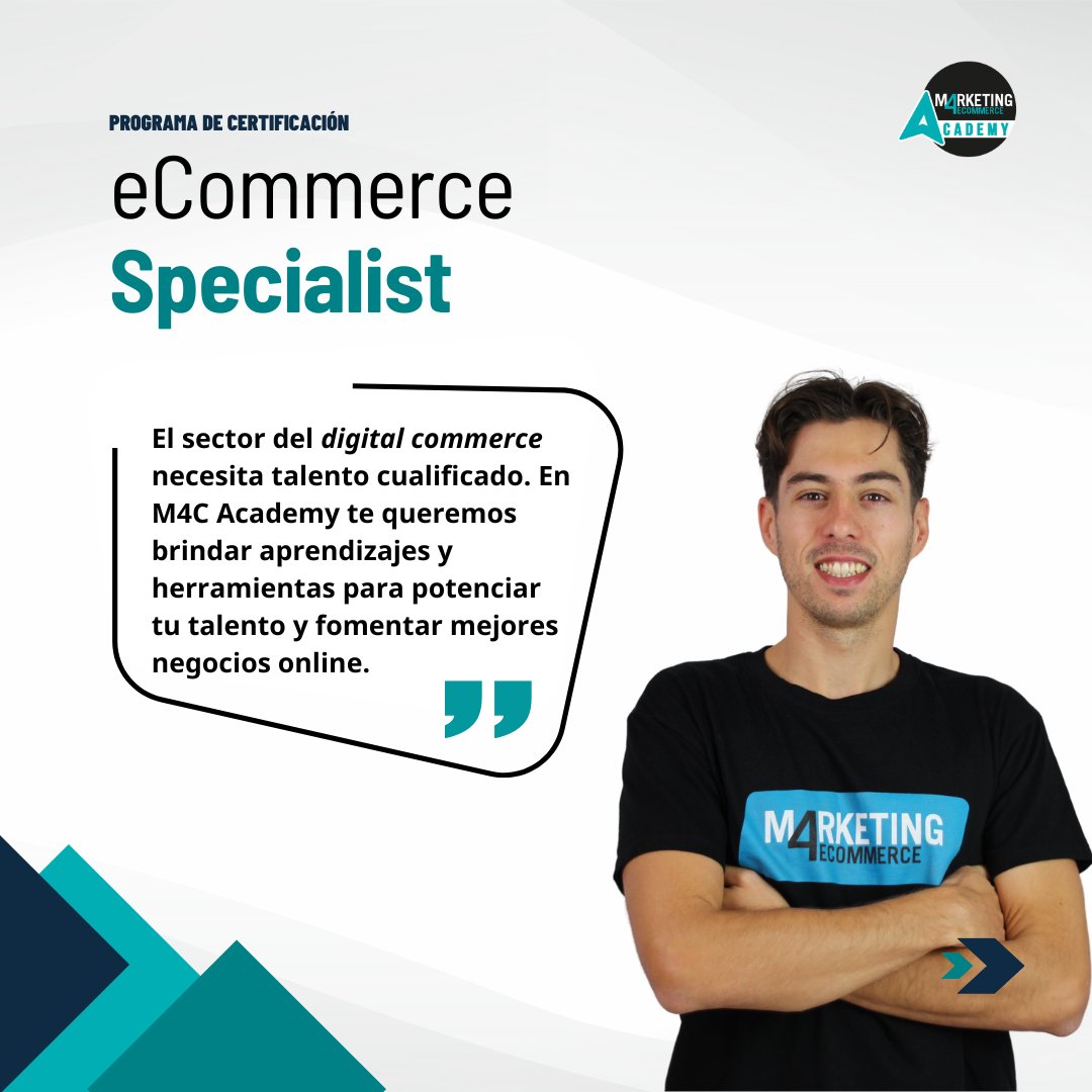 El sector del digital commerce necesita talento cualificado. En M4C Academy te queremos brindar aprendizajes y herramientas para potenciar tu talento y fomentar mejores negocios online.
<a href="/adrianaira3/">Adrián Aira</a>
CEO de M4C Academy