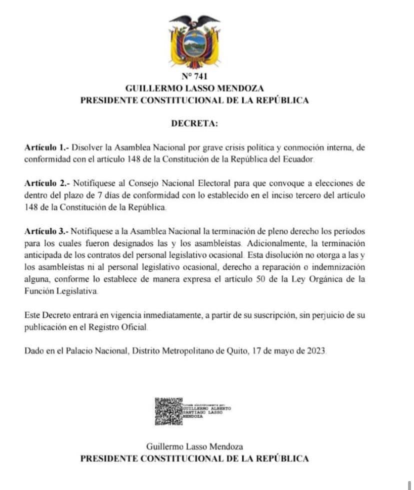 PabloRuizAguirr's tweet photo. SE VAN TODOS. MUERTE CRUZADA 

Una oportunidad para volver a empezar. Una oportunidad para no votar por incapaces gobernantes, gestores de cargos, corruptos. Una oportunidad para que tengamos más conciencia política y pensemos en país,para no pensar en partido sino en el Ecuador. https://t.co/pxqmuDOgkS