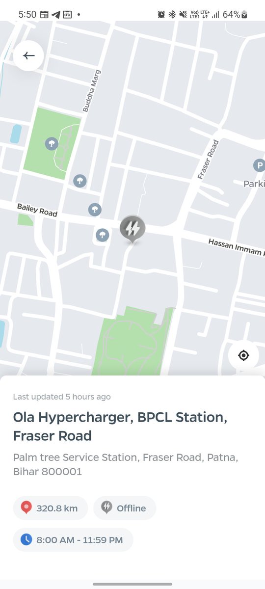 Need help 🙏

Is this hypercharger active ?? 
Need information for my route.. 
<a href="/OlaElectric/">Ola Electric</a> <a href="/bhash/">Bhavish Aggarwal</a> <a href="/Khalidaaalbadri/">Khalida Albadri</a> @journalisturmi