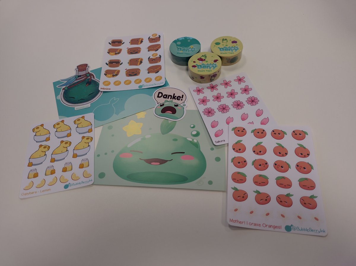 Traumfalke's tweet photo. Hab meine @BubbleBerryInk Bestellung heute bekommen! Vielen lieben dank ^^ https://t.co/NTztcqcZcP