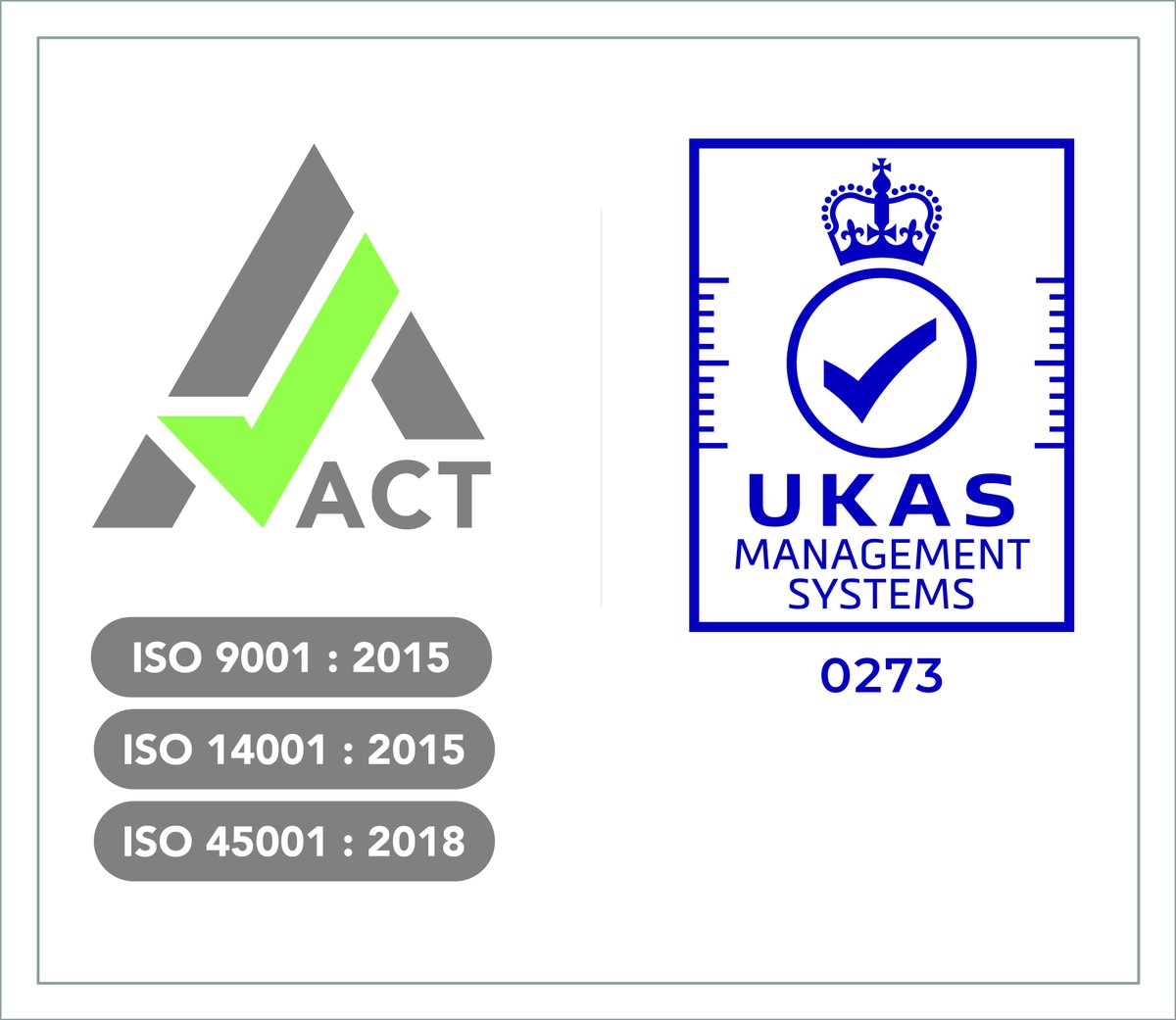 We're proud to announce our renewed ISO accreditations. This year we underwent a main audit, comprising all standards including ISO 9001, ISO 45001 and ISO 14001, with zero non conformities reported. #ISO