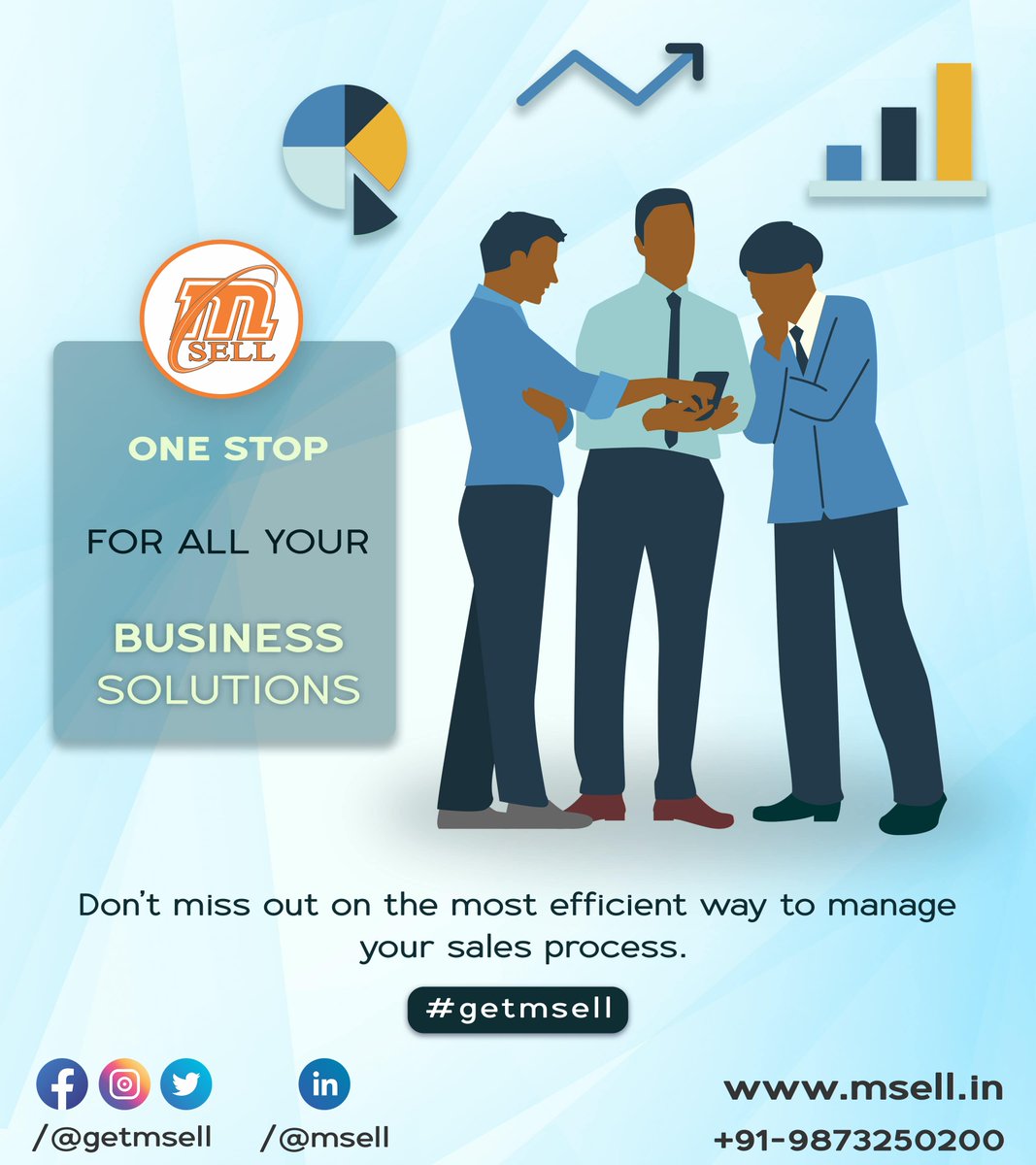 With mSELL, you can easily manage your sales pipeline, see how you’re performing against your goals and get real-time updates on your team’s progress.

Contact us directly @ +91-9873250200.

#salesforceautomation #salesforceindia #fmcgindustry #fmcg #cpg #cpgindustry #saas #india