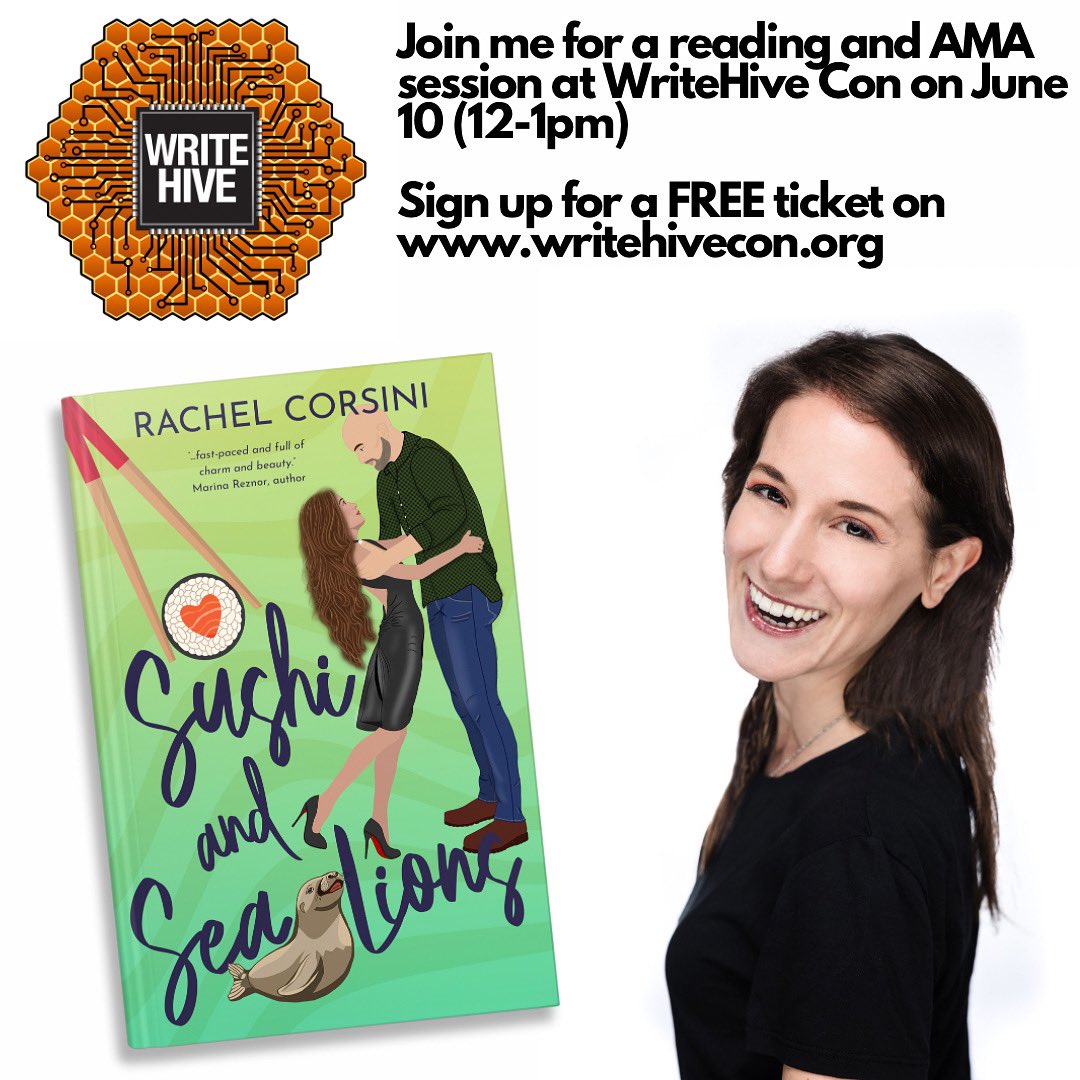 I’m going to be @Write_Hive annual conference on July 10 (12-1pm) doing a reading and AMA. If you’d like to come, get yourself a free ticket! Sign up in my linktree. There are a number of amazing panels to listen to as well! #authorevent #writingconference #authorreading