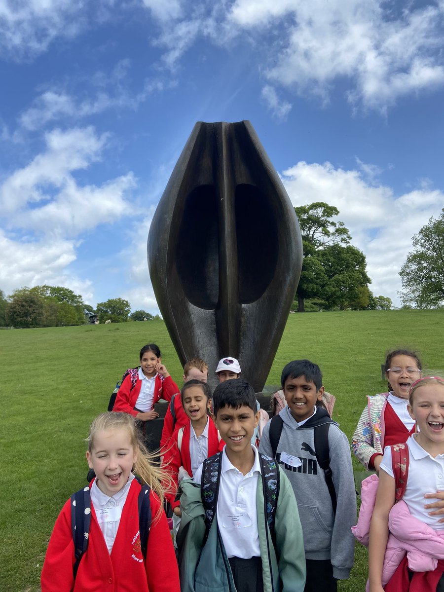 We loved finding and learning about all the different Henry Moore sculptures in the <a href="/YSPsculpture/">Yorkshire Sculpture Park</a> today. #arttrip #HenryMoore #sculptures