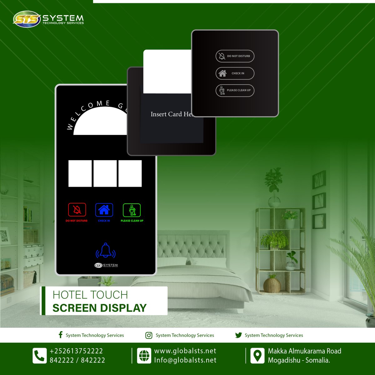 globalstsone's tweet photo. #Hotel_Touch_Screen_Display  oo ah qalab lagu dhajiyo albaabka Hotel-ka si martida qolka degan uu ku gudbiyo waxa uu u baahanyahay sida marka uu u baahyahay Nadaafadda, iyo marka uusan rabin in hurdada laga qaso.

Hadaba nagala soo xiriir: 4433 /842222 /613752222. https://t.co/KKH5CtbEVw