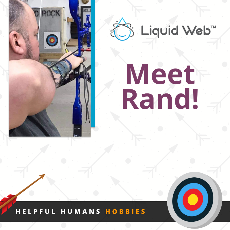 LiquidWeb's tweet photo. Meet Rand! He enjoys #archery! 🏹

#MostHelpfulHumans #Hobbies #LifeAtLiquidWeb