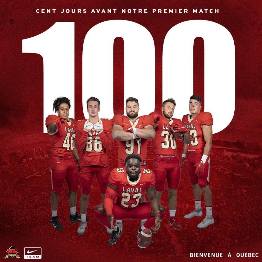 🏈 100 jours! Le décompte est amorcé!

🎟️ Billets unitaires et de saison : bit.ly/2XVAZME

🌭 Forfaits de groupe : bit.ly/3OgPGUf

📞 418-656-FOOT

𝐁𝐢𝐞𝐧𝐯𝐞𝐧𝐮𝐞 𝐚̀ 𝐐𝐮𝐞́𝐛𝐞𝐜 | #GoLaval