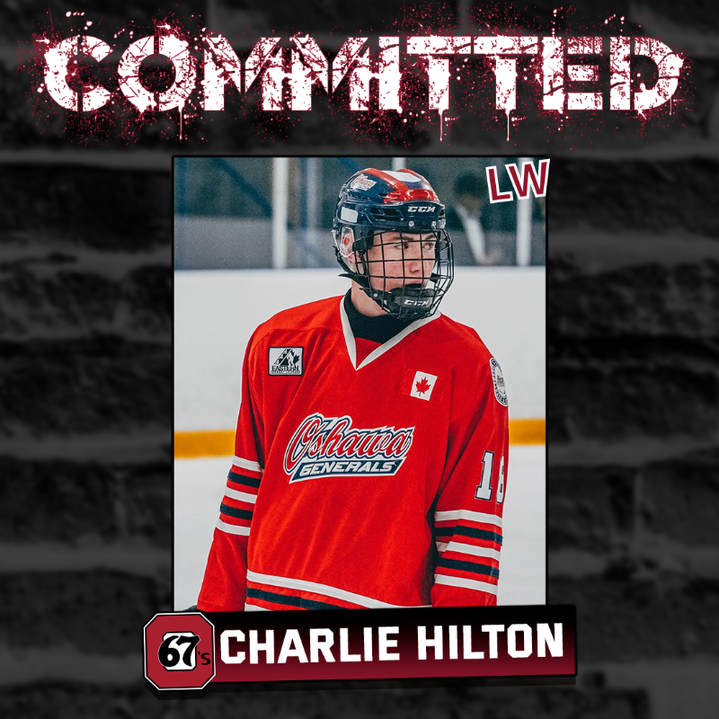 Ottawa67sHockey's tweet photo. Welcome Charlie‼️ 

“Charlie is a player that has shown steady improvement over the last two seasons. He is a rangy player, who uses his reach to extend plays, and utilize his quick release shot.” 🗣️  67's General Manager James Boyd.