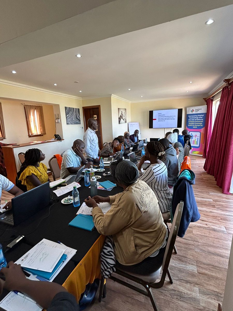 Trans4mHealthKe's tweet photo. .@Trans4mHealthKe is holding a capacity building workshop and third quarterly meeting in @NakuruCountyGov. Among our major discussions is the ongoing national processes E-Health Bill: Health #DataGovernance Framework and #Telemedicine Standards and guidelines.
#TransformHealthKe https://t.co/gEISq3AAJQ