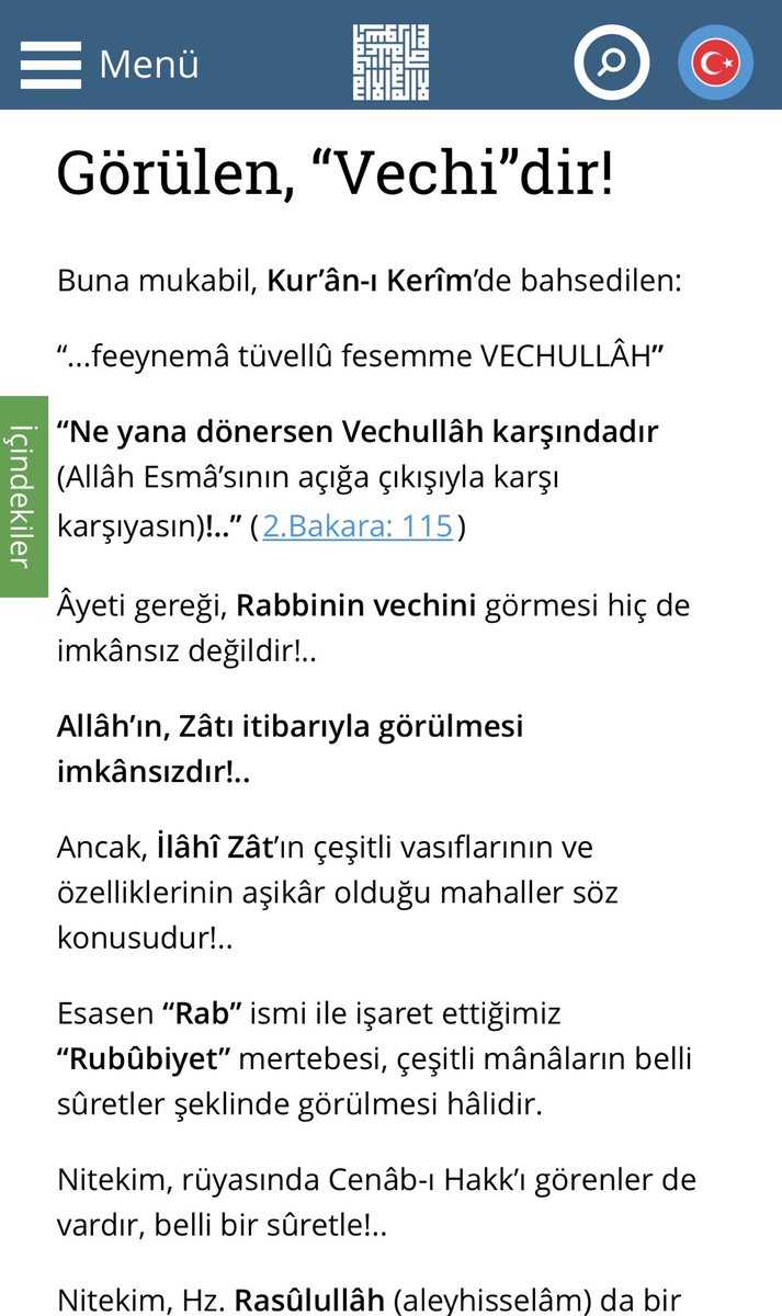ahdavud's tweet photo. #Görülen, “#Vechi”dir!
“Ne yana dönersen Vechullâh karşındadır (#AllâhEsmâ’sının #açığaçıkışıyla karşı karşıyasın)!..”(2.Bakara:115)
Âyetigereği,#Rabbininvechini görmesi hiç de imkânsız değildir!..
Allâh’ın,Zâtı itibarıyla görülmesi imkânsızdır!..
A H
https://t.co/tuWQD96QkR https://t.co/30fLvCzOXR