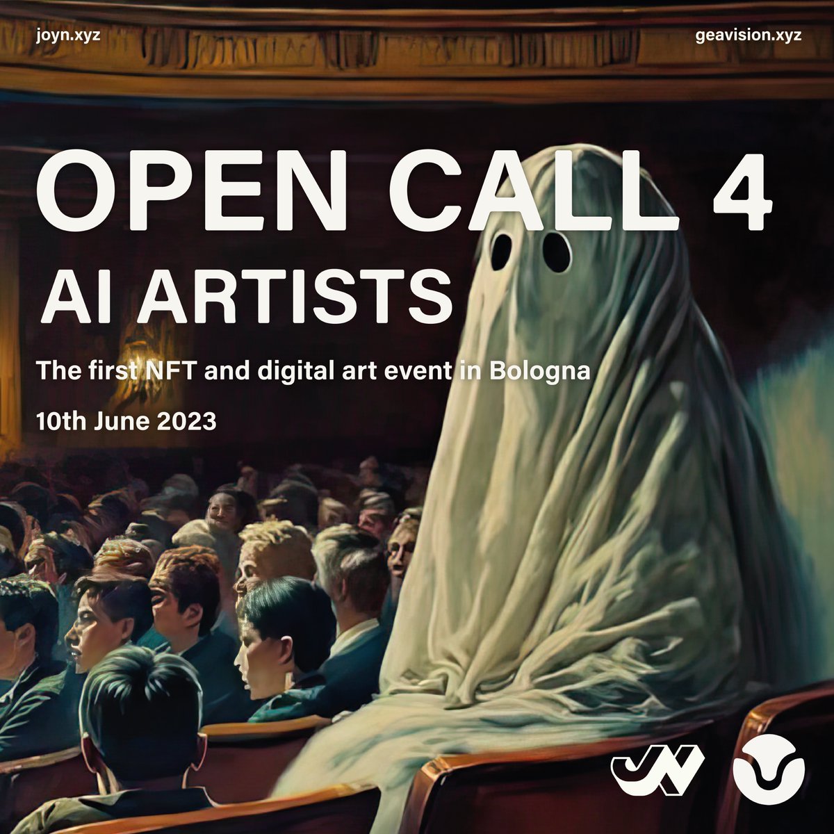 🌎OPEN CALL FOR AI ARTIST 🌎

Visual Art 4 Impact, the Italian event that aims to merge the art world and technological innovation.

To submit:
🔸RT & like this post 
🔸Follow @geavision and @joynxyz
🔸Follow @vandaloruins and @draa_go 
Read and drop your art below👇🏼✨