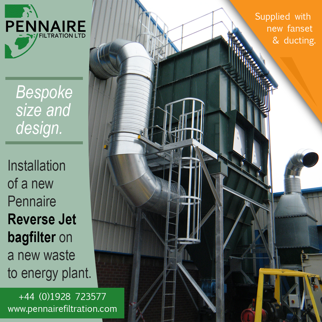 pennaire's tweet photo. Completed installation of a new Pennaire Reverse Jet #bagfilter on a new waste to energy plant on the south coast of the UK. Supplied with new fan set, ducting & special discharge arrangement. Bespoke size & design to meet the clients requirements.
Call us today on 01928 723577 https://t.co/6K2kXTLAwr
