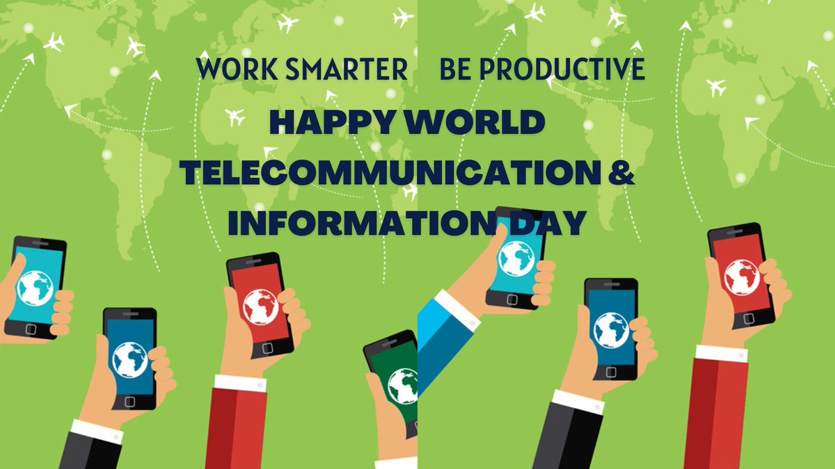 MyTasker's tweet image. Celebrate this World Telecommunication & Information Day with MyTasker. Let’s be productive and stay connected together.
#worldtelecommunicationday #worldtelecommunicationandinformationday #communicationtechnology #telecomsupport