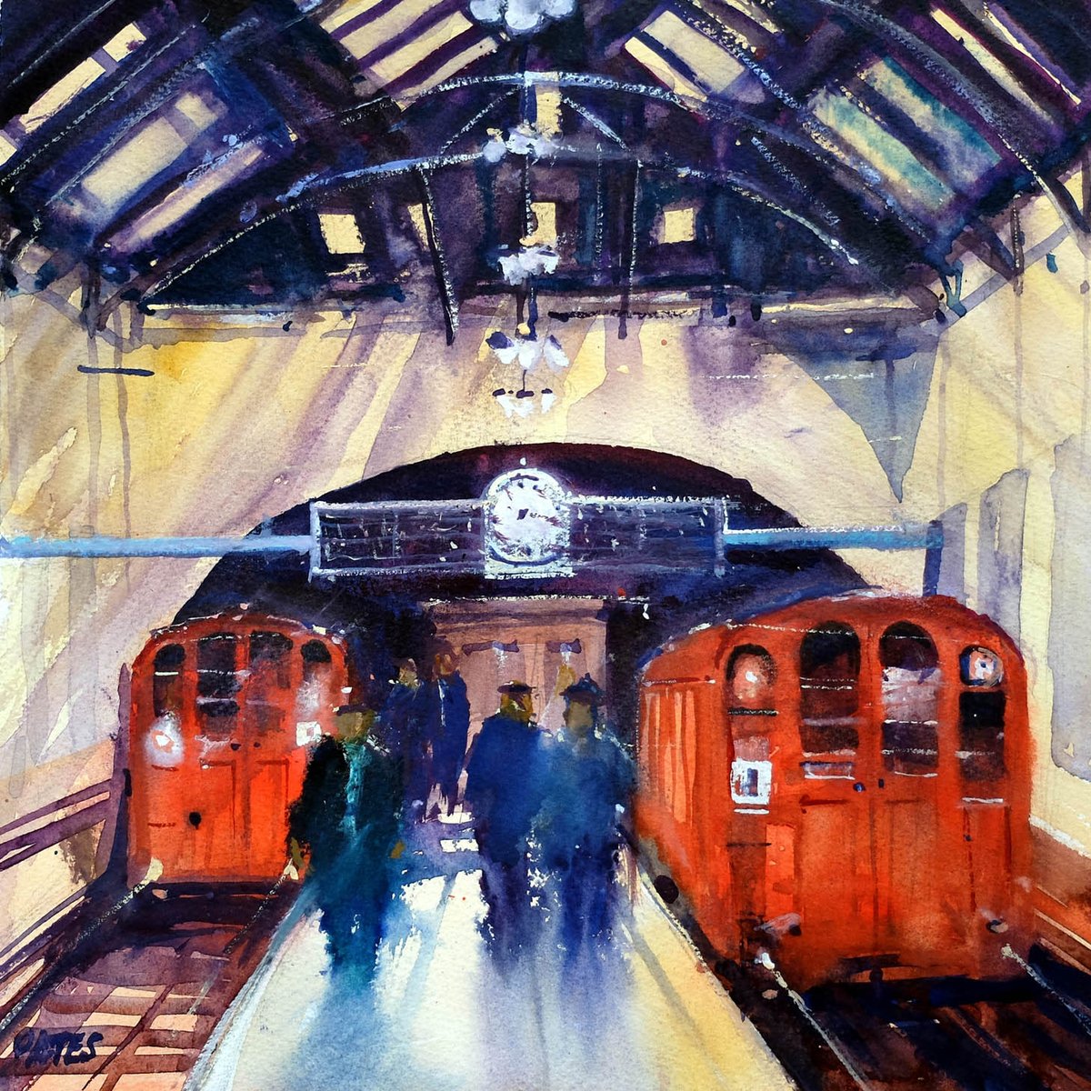 Old Glasgow subway,Copland road station...cute eh. Can remember as a kid being so excited when passing the crane lift work station (Shields rd ?) The smell..🤭