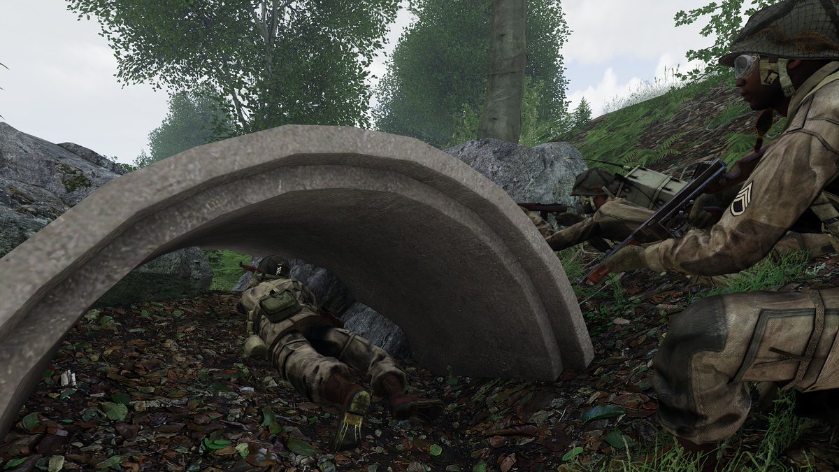 RedDevilsArma's tweet photo. British Para's is our bread and butter, but in our one-offs we can experience other allied country gear. (And to enforces the truth that the Lee–Enfield No. 4 Mk I was the best rifle of the war😉)
 #arma #arma3 #armamilsim #arma3unit
Find us on discord, 
https://t.co/F61ezwwli2 https://t.co/HWo2sKgqyI