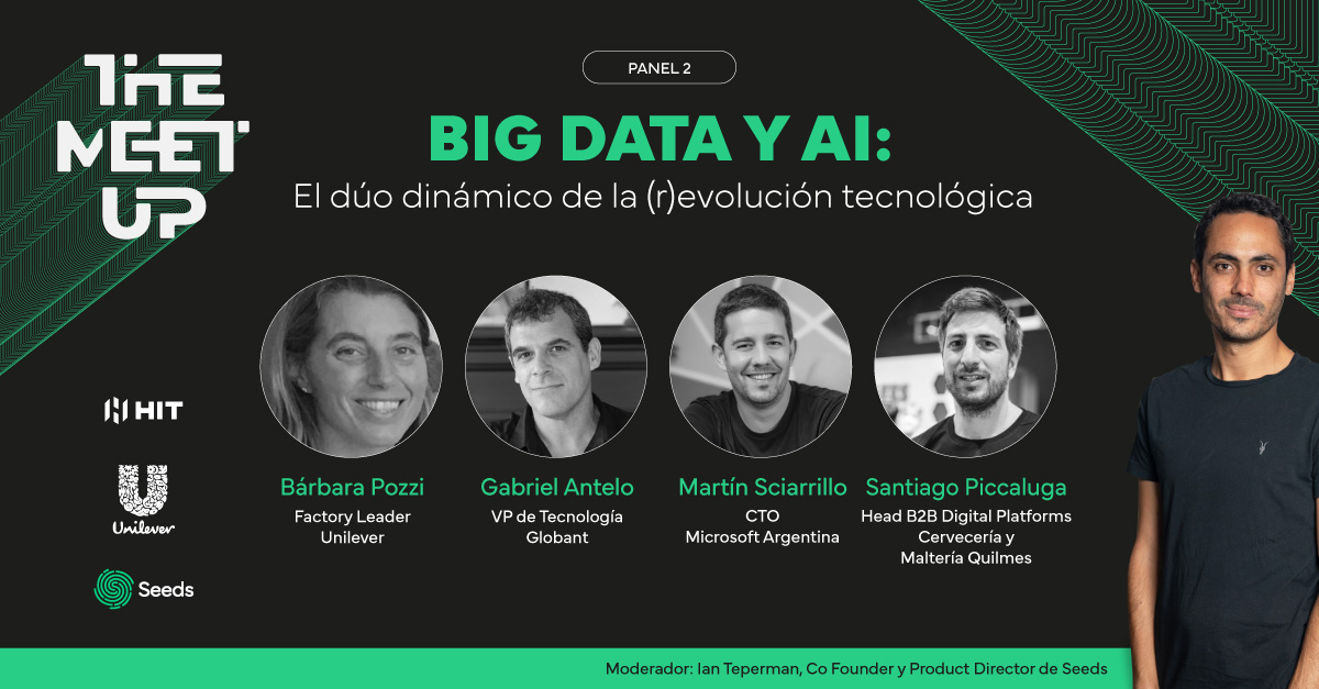 weareseeders_'s tweet photo. 🤖 Big Data &amp; AI: El dúo de la (r)evolución tecnológica.

👉 En #TheMeetUp llamamos a quienes más saben sobre estos conceptos que ya atraviesan todas las industrias para que nos cuenten todo sobre esta revolución en el panel moderado por @ianteperman 

¡Se viene #TheMeetUp! 🙌🏻 https://t.co/AIAT3Bi5Yj