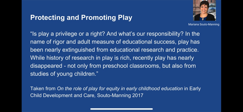 We all play an important part in protecting and promoting play for all. How do you advocate for your students?