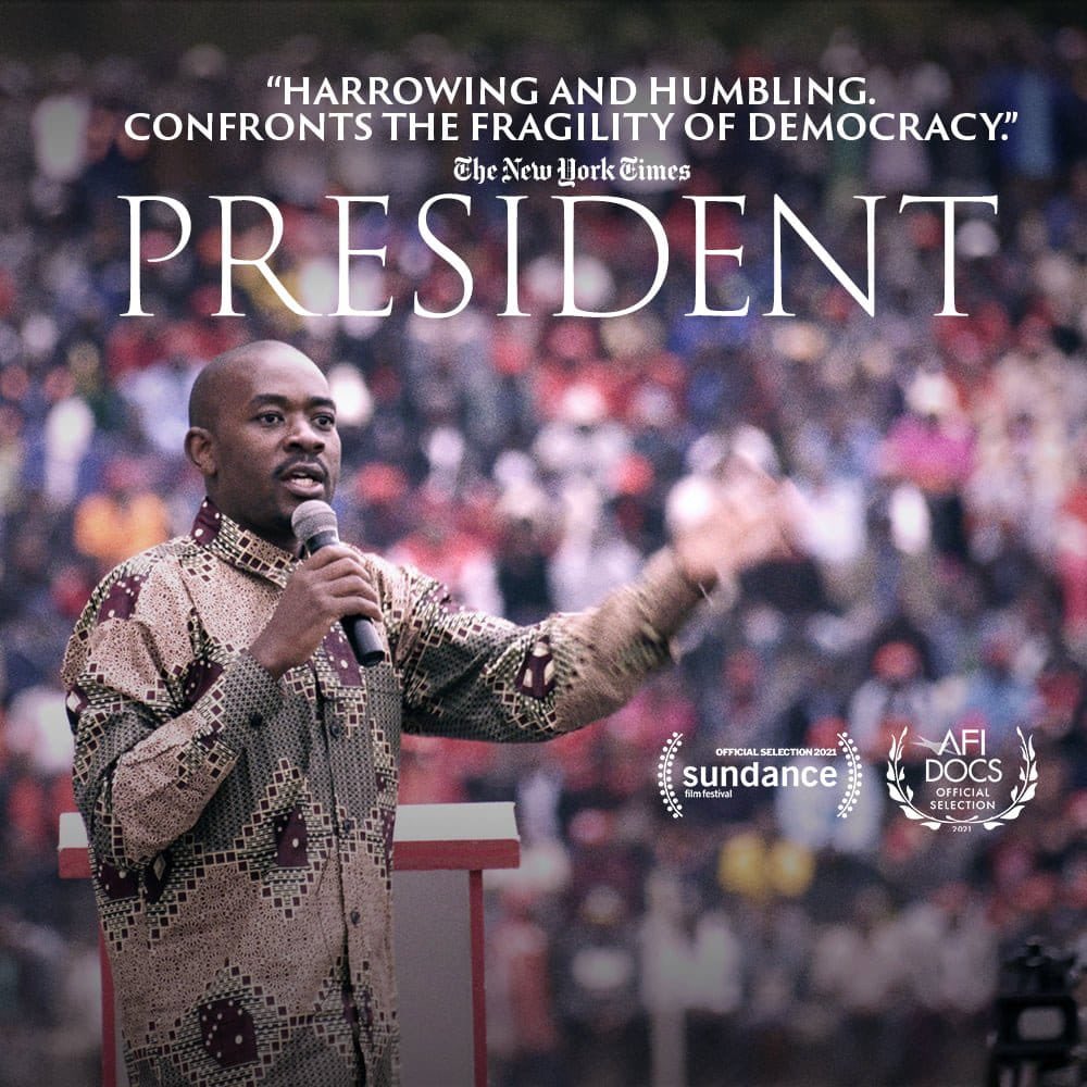 The 2018 documentary "President" featuring CCC leader <a href="/nelsonchamisa/">nelson chamisa</a> will be screened on SABC 3 on Monday 22 May 2023 at 9pm. 

The documentary was directed by <a href="/DirectorCamilla/">'President' - Nelson Chamisa Documentary</a> and is banned in Zimbabwe. Watch intriguing events of the 2018 Zimbabwe elections !!!