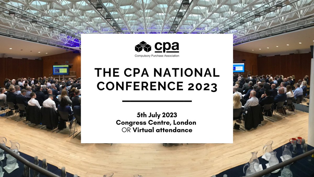 If you were not aware, The CPA National Conference 2023 is selling fast. We have leading industry experts speaking on a compelling conference programme. Not one to miss! For more information and to book, please use the link below:

cptevents.co.uk/host/cpacptnat…