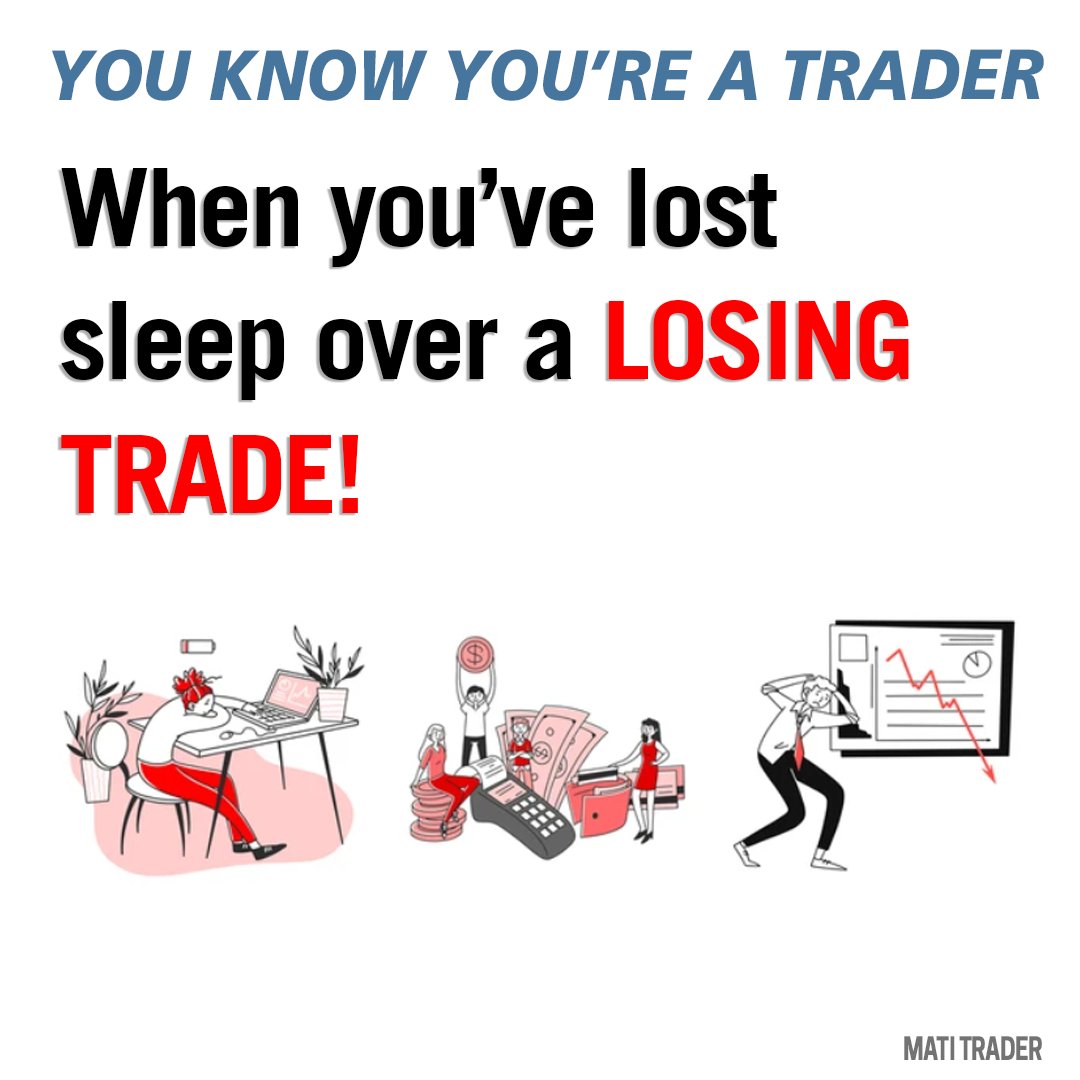 YOU KNOW YOU'RE A TRADER
when you've lost sleep over a losing trade
What trade did this to you?
#tradetips #tradinglessons #smartmoneyconcepts #smartmoney #tradingmemes #tradermemes #tradingjokes