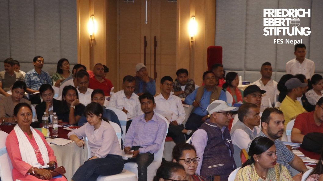 FESinAsia's tweet photo. What an engaging exchange! 👏
"Democracy and Civic Education Discourse" seminar hosted by #FESNepal🇳🇵gathered members of parliament, journalists, teachers, students, political parties and lawyers to learn&amp;share about #genderequality, quality of #democracy and local #governance. https://t.co/IGQz1bOvc3