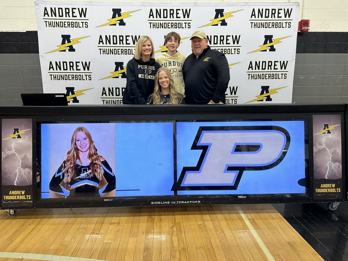 Congratulations to Meg Roney of <a href="/tboltpoms/">Andrew Poms</a> on her commitment to Purdue University