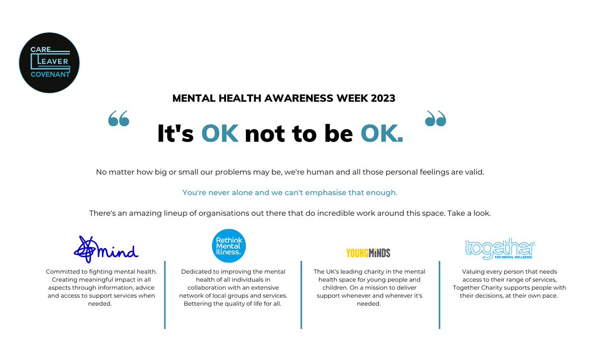 Friendly reminder that YOU matter.

YOUR Mental Health matters. 

This week, we celebrate #MentalAwarenessWeek. 🤝🥳

It's absolutely OK to ask for help. 

#HelpMyAnxiety 

@MindCharity @TogetherMW @Rethink_ @YoungMindsUK