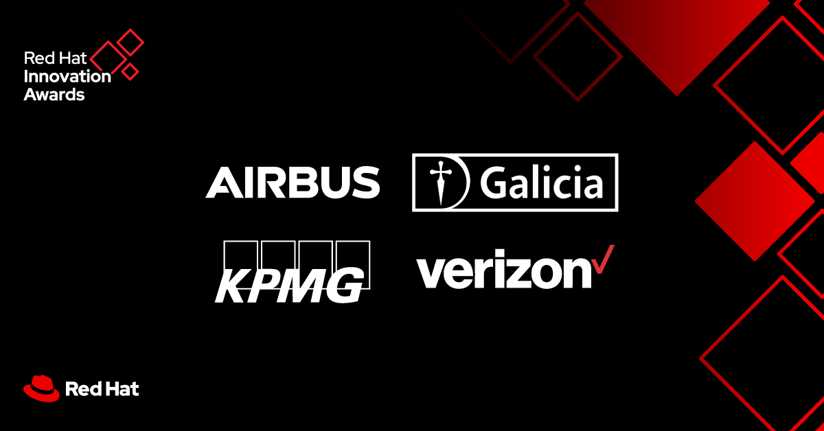 RedHat's tweet photo. #AI/ML. Sustainability. Modernization. #5G transformation. Our 2023 Innovation Awards winners are working on complex challenges. 

Voting closes at 9 a.m. ET on May 18. Explore their stories and vote for Red Hat Innovator of the Year: https://t.co/eBHVyFZDoN #RHSummit https://t.co/UqPLaHEnFJ