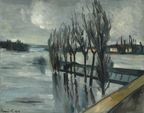 Maurice De Vlaminck (1876-1958) Inondation De La Seine 1910 #fineart