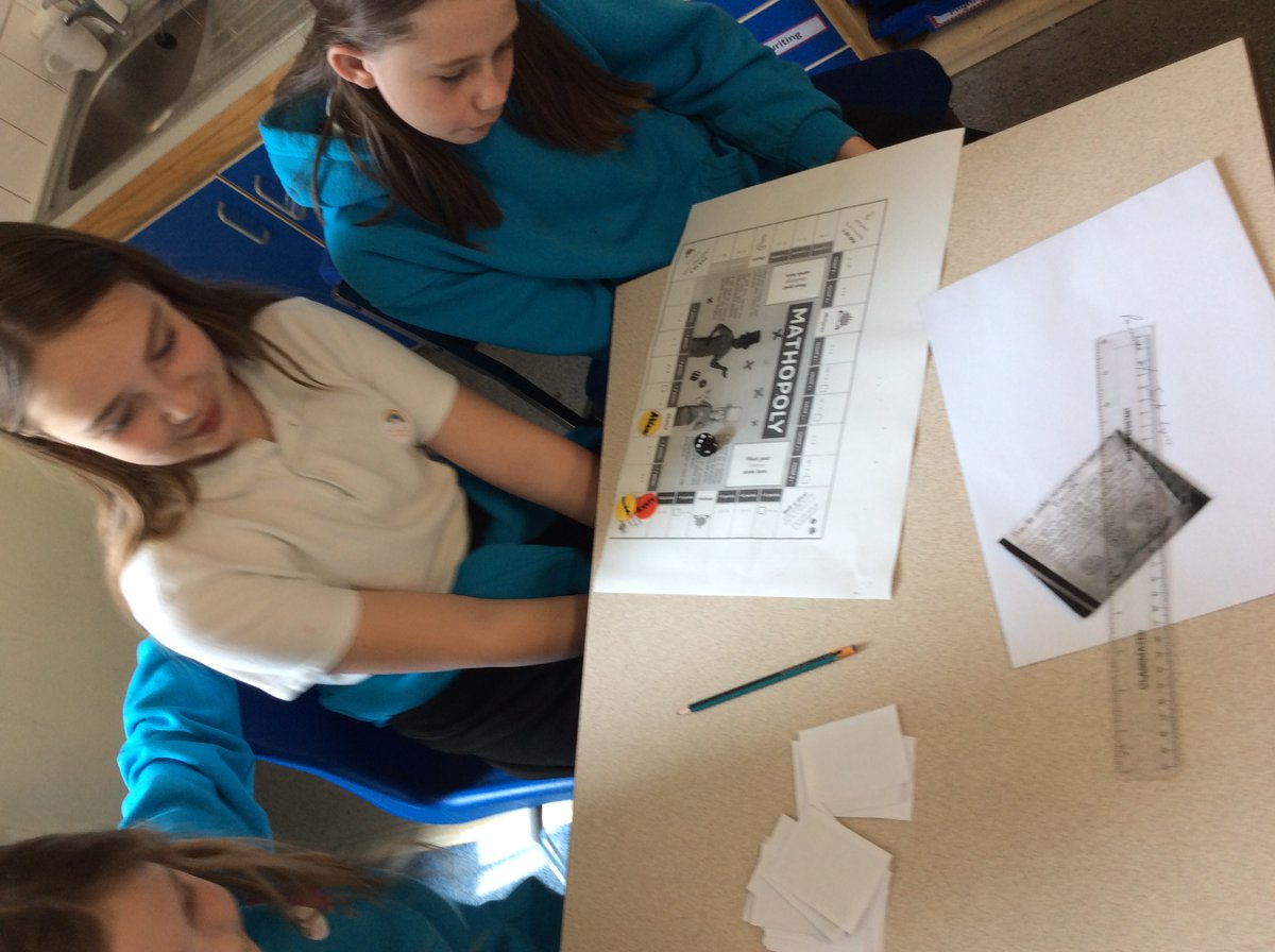 PatPriAcad's tweet photo. It's 'National Numeracy Day'.   

Year 6 are using their arithmetic and problem solving skills to play 'Mathopoly'.   

 #NationalNumeracyDay  #PatMaths #PatYear6 https://t.co/KyQiFtS8Jc