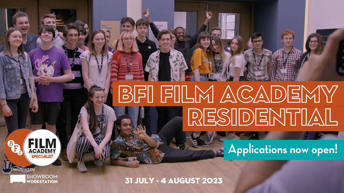 🍿📽️The <a href="/BFIFilmAcademy/">BFI Film Academy</a> Summer Residential 2023 <a href="/showroomcinema/">Showroom Cinema</a> is welcoming 16-19 year olds from across the UK.

🎞️ Delve into your passion for cinema, explore film programming, marketing and distribution, and even put on a film festival!

Apply today👉 bit.ly/41AwEf1