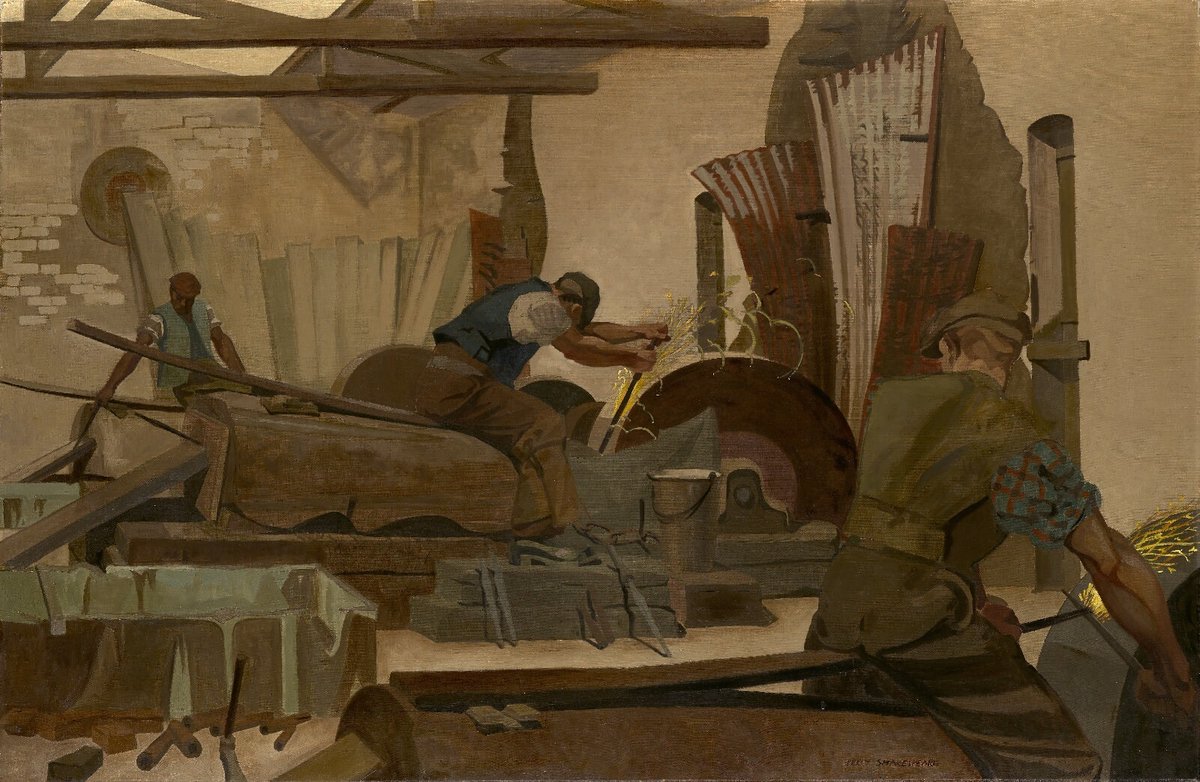 We are pleased to be having on loan from a private collector a rare example of an 'industrial' painting, 'The Rasp Grinders', by Percy Shakespeare. Come & see this painting & listen to a talk about him & his works, with opportunity for discussion. ticketsource.co.uk/dudley-museum-…